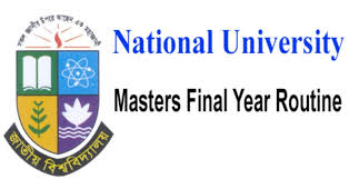 Masters Final Year Exam Routine 2023 – www.nu.ac.bd